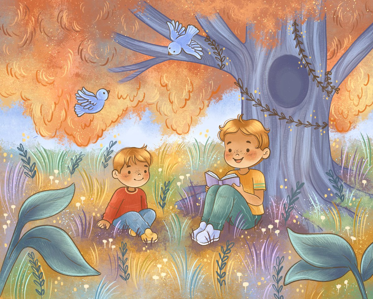 Beneath the #autumn tree 🍂🍁

Hi! This was such a fun #illustration and I actually made a walkthrough for it which is coming later this week! Honestly so in love with the many colors of autumn 🥰

#kidlit #kidlitart #procreate #digitalart #art #childrensbookillustration