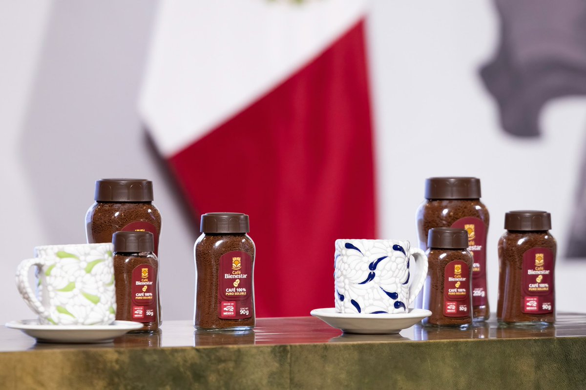 Fortuna y Poder (@fortunaypoder) on Twitter photo #empresas | Presentan Café Bienestar, que pretende competir en el mercado del café soluble
Los precios del producto varían entre 35 y 210 pesos; se puede conseguir en las Tiendas del Bienestar. acortar.link/m4eXhi #empresas | Presentan Café Bienestar, que pretende competir en el mercado del café soluble
Los precios del producto varían entre 35 y 210 pesos; se puede conseguir en las Tiendas del Bienestar. acortar.link/m4eXhi