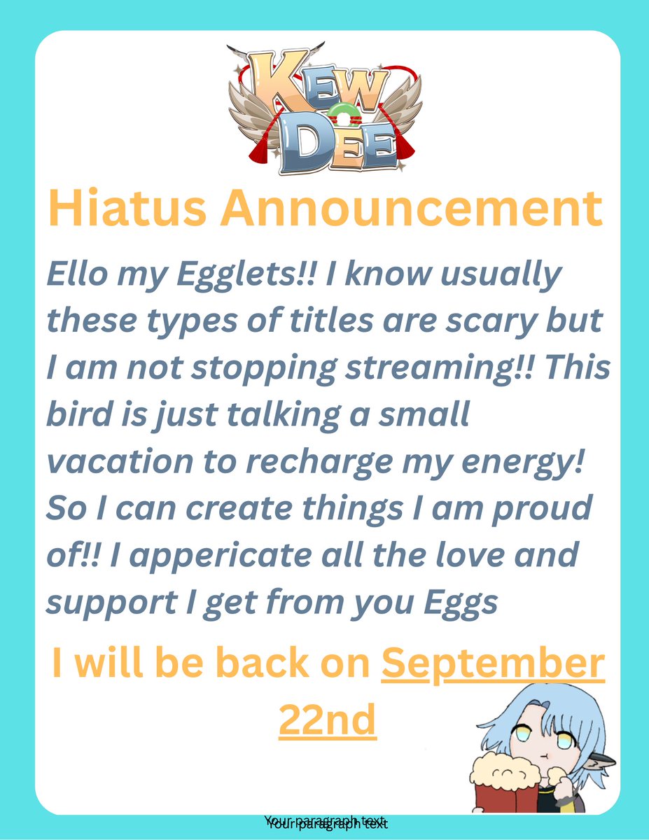 Attention Egglets Important Announcement!!!