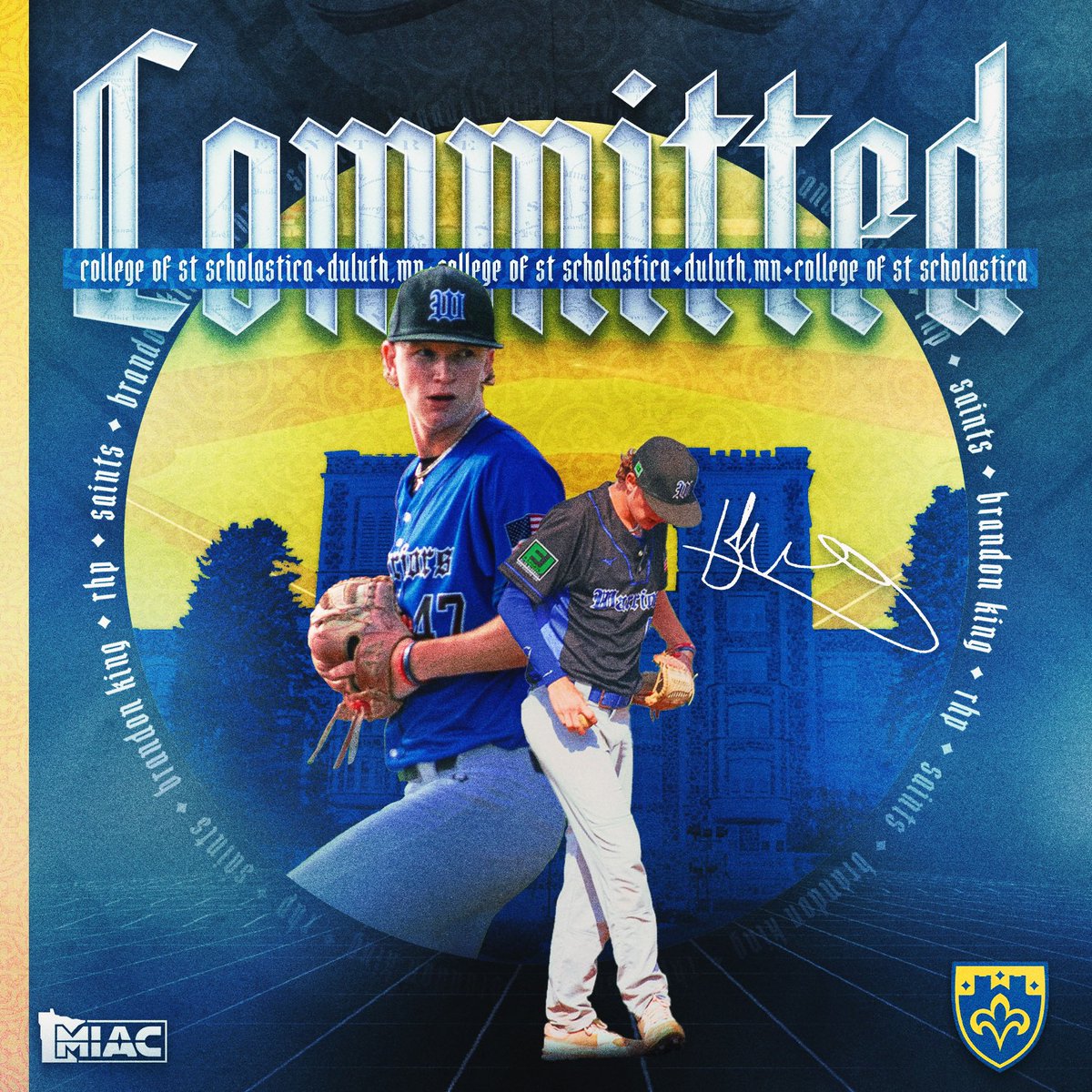 Super excited to share my commitment to continue my athletic and academic career at the College of St. Scholastica. Go Saints ⚜️