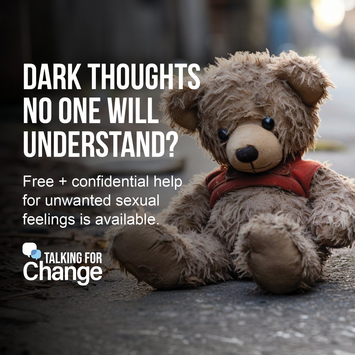 If you feel like you have dark thoughts that no one will understand, we are here to help.

Free, anonymous, and compassionate support is just a click away ➡️ talkingforchange.ca.
