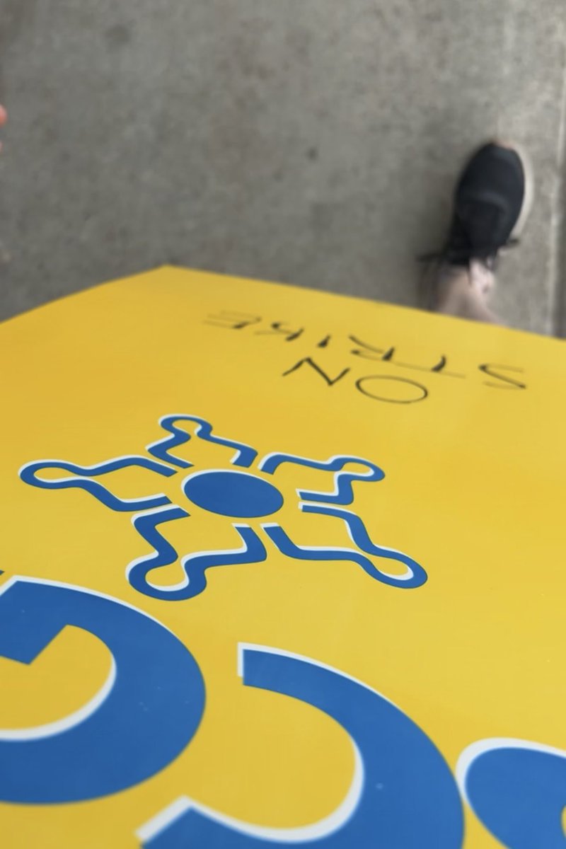 northernbooksh's tweet photo. Picket ready! First time walking a picket line for our union’s strike.
#bcgeu #activism #solidarity #walktheline #picket https://t.co/jd4Qgb36nV