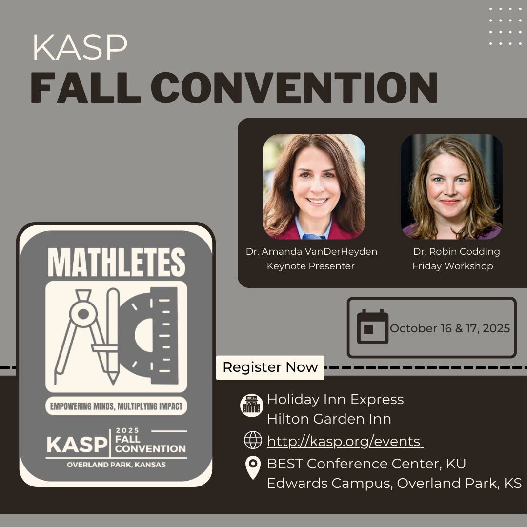 KASPonline's tweet photo. 📣Celebrating 65 Years of KASP and launching Special TEAM PRICING for our Fall 2025 Convention📣

✖️➗Convention Theme--Mathletes: Empowering Minds, Multiplying Impact✖️➗

🔗https://t.co/4pSOLHPbDD https://t.co/XweNlIk3Wr