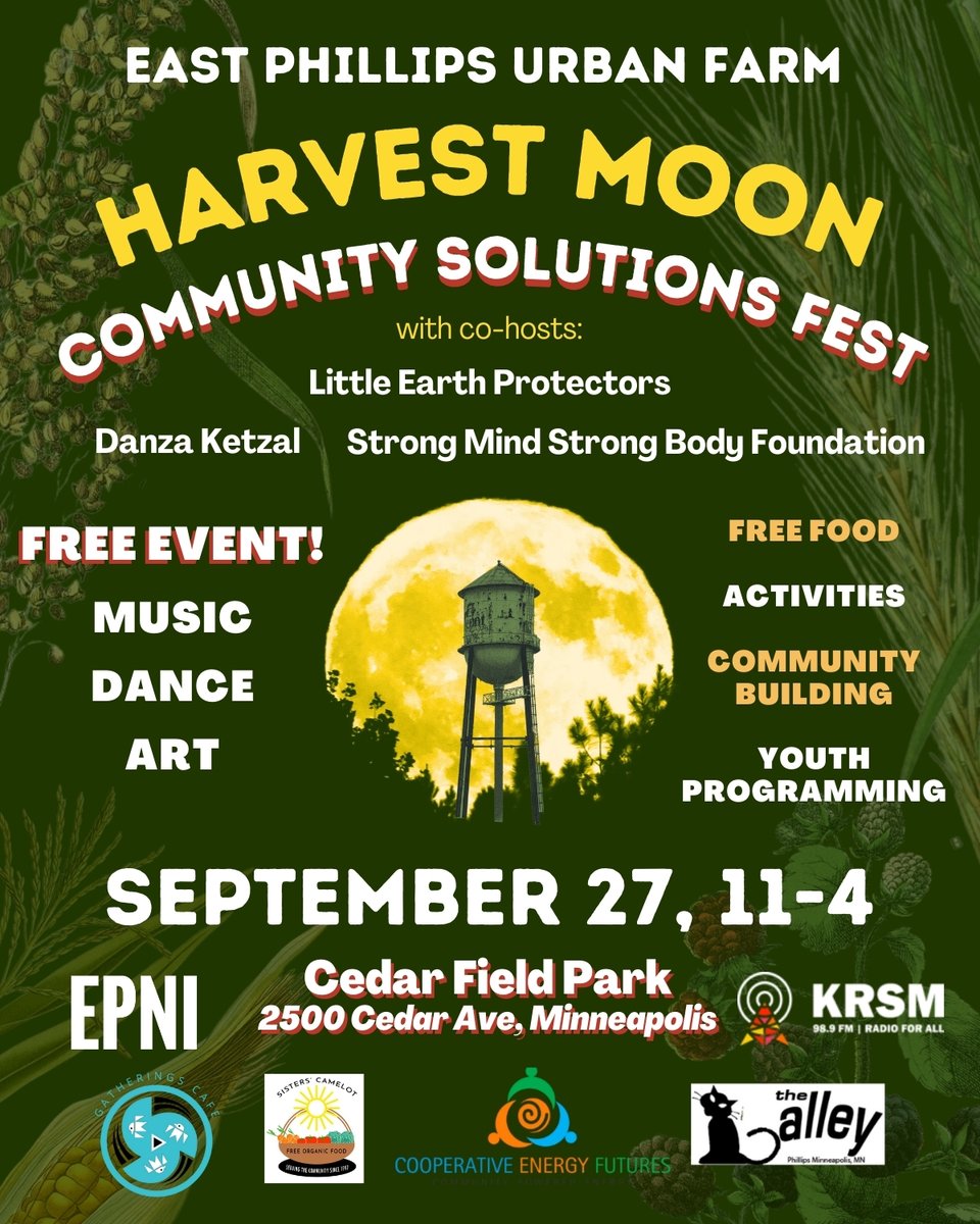 epni_urbanfarm's tweet photo. Join our annual festival in Cedar Field Park for free food, performance &amp; activities!

The plan to transform the Roof Depot to a community-owned urban farm &amp; climate resiliency hub is just one example of inspiring people-powered solutions in East Phillips

https://t.co/2A3T76Q1zd https://t.co/9cN3DgTGNH