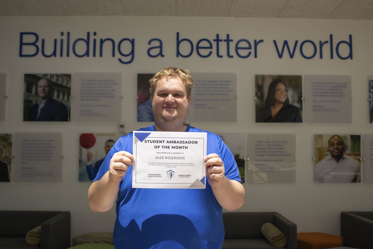 ✨ SAA of the Month – August ✨
Join us in congratulating Alex Wilkinson as our Student Admission Ambassador of the Month! 🎉 Alex has been with us for just under a year and has grown into a true leader. Alex goes above and beyond for our team. 🌟#SAAOfTheMonth #Lynn