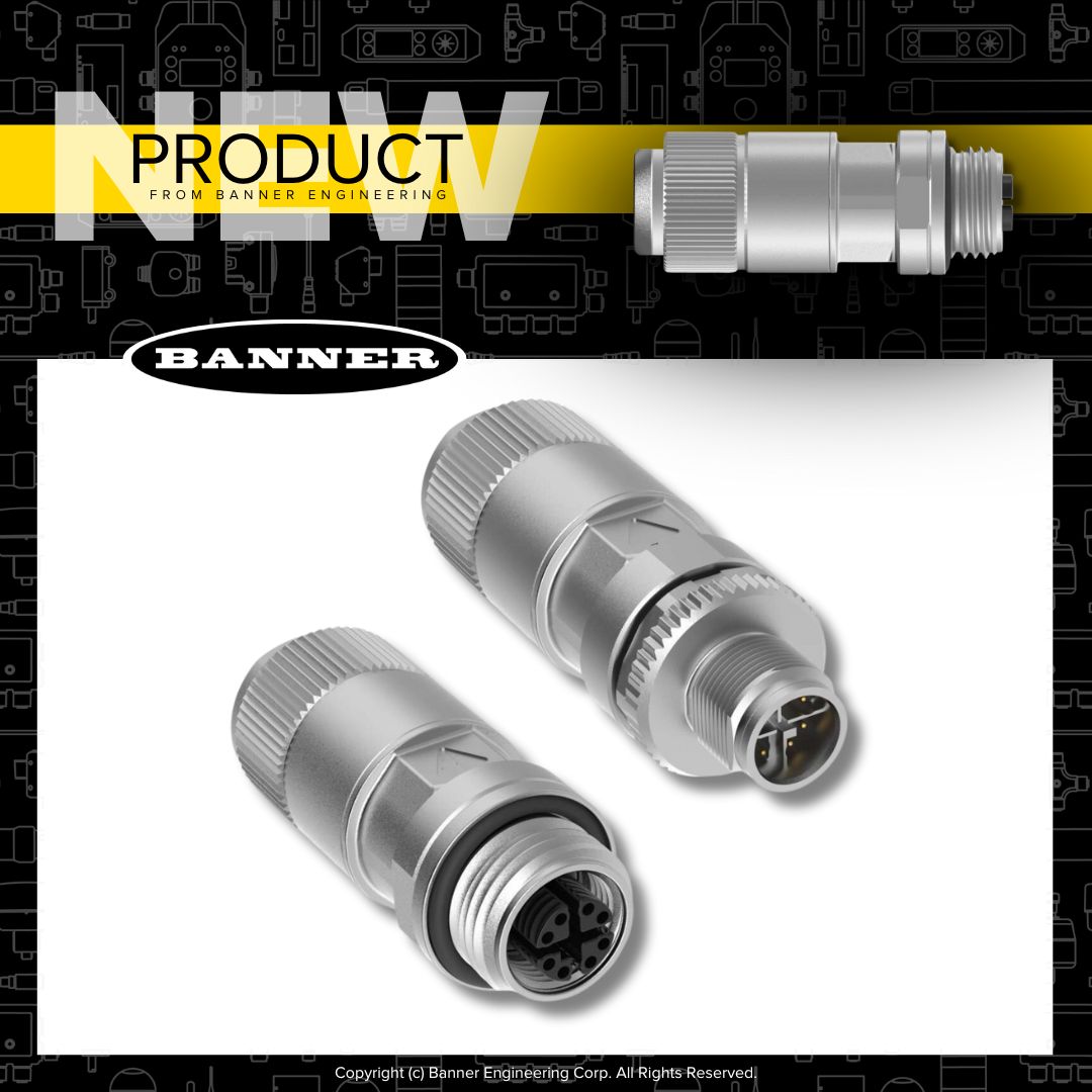 BannerSensors's tweet image. We’re excited to introduce Banner’s new Ethernet CAT 6A X-Code Field Wireable Connectors — designed for fast, reliable, and tool-reduced assembly in the field.
🔗 Get all the details: ow.ly/EmXY50WQKK7