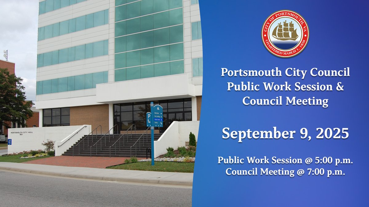 City of Portsmouth (@cityofportsva) on Twitter photo Citizens wishing to present matters to the City Council must register with the City Clerk no later than 6:30 p.m. on the evening of the meeting. You may register earlier by contacting the City Clerk's office at 757-393-8639 or email the City Clerk at whited@portsmouthva.gov. Citizens wishing to present matters to the City Council must register with the City Clerk no later than 6:30 p.m. on the evening of the meeting. You may register earlier by contacting the City Clerk's office at 757-393-8639 or email the City Clerk at whited@portsmouthva.gov.