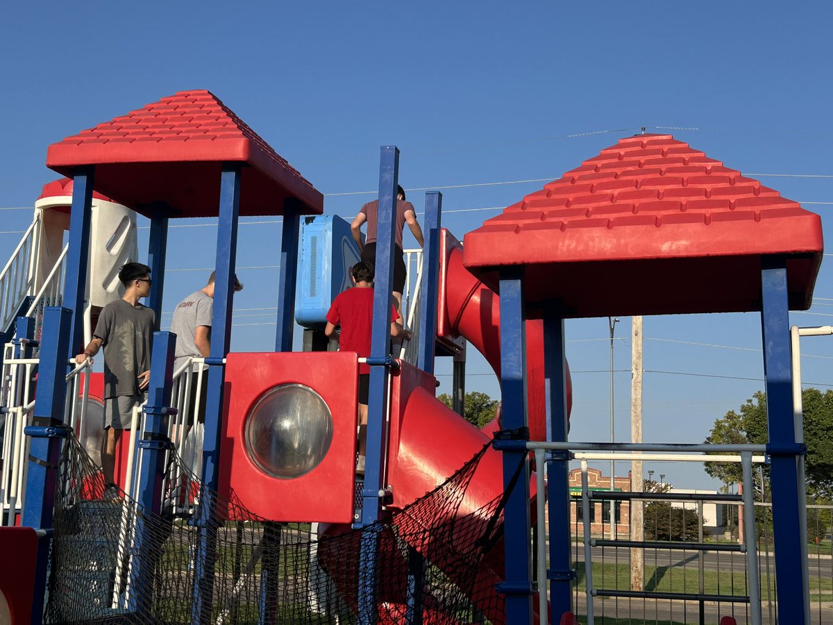 Advanced PE went to Sonic today for sand volleyball, eating, and checking out the playground equipment.