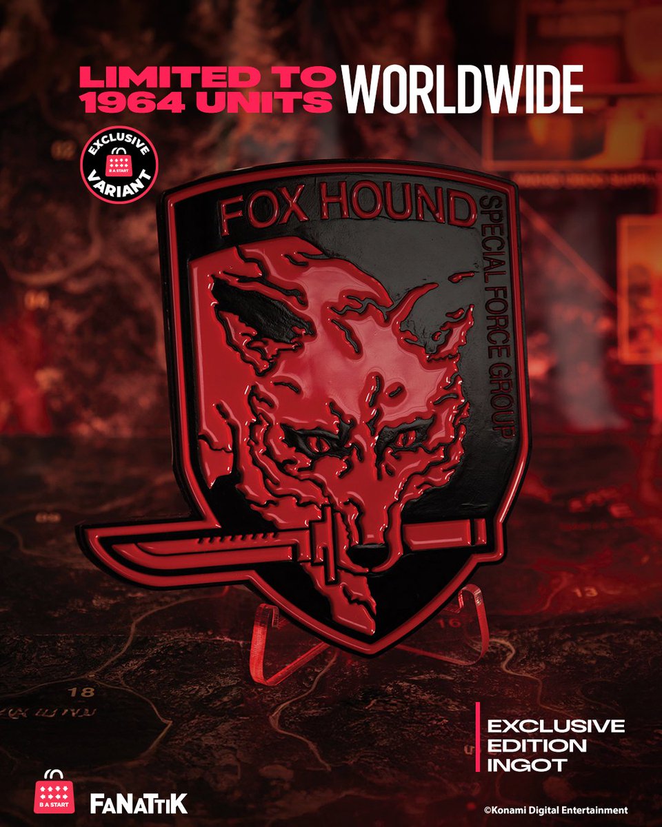 OKSGEAR's tweet image. Not everyone makes it into FOXHOUND 🦊🔪
Only 1,964 operatives worldwide wear this insignia. Will you?

Meet the #MetalGearSolid FOXHOUND Insignia [EXCLUSIVE RED EDITION] 🔥
Limited edition in true #OKSGEAR colors, in collab with @WeAreFanattik 

Shop now🔗ow.ly/uvHs50WQLcy