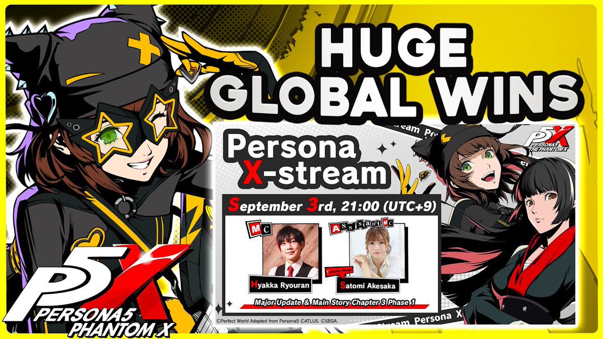 ceejayP5X's tweet image. ❗P5X 2.0 LIVESTREAM GIVEAWAY❗
👉If you want a chance to win both FREE character and weapon pulls from SEGA
- Step 1: Like this tweet
- Step 2: Repost with " #P5XCreatorVote "

Check out my video! - youtu.be/A3zgBkNzmuA

Thank you &amp;amp; Goodluck! ❤️

#P5XCreators