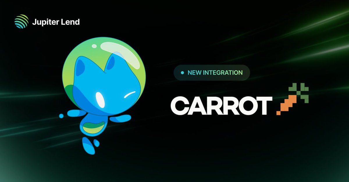 Jupiter Lend announcing Carrot integration