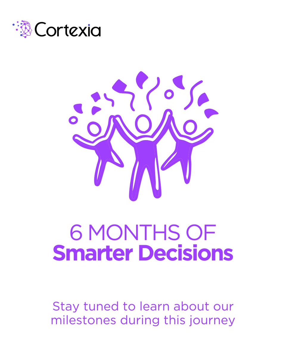 cortexiaco's tweet image. 🎉 Cortexia turns 6 months!

From a vision to real impact! Here to 6 months of smarter decisions, faster deliveries and growth.
We are grateful to our clients, experts and inspiring team who made this journey possible. 

#Cortexia #6MonthsOfSmarterDecisions #ExpertNetwork