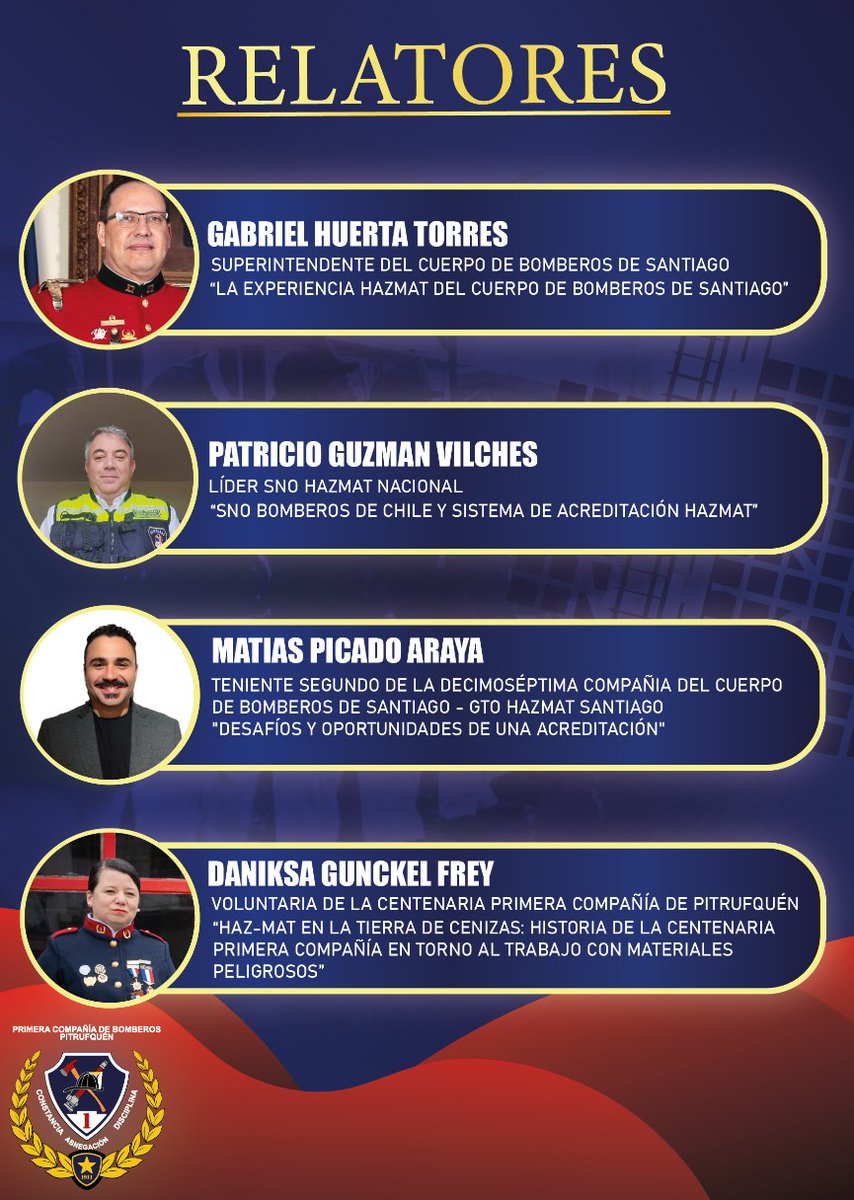 Este sábado 6 de septiembre nos encontramos en el seminario HazMat organizado por la @primerapitrufquen @bomberoschileoficial @bomberospitrufquen
instagram.com/p/DOJ5_oWjoCm/…