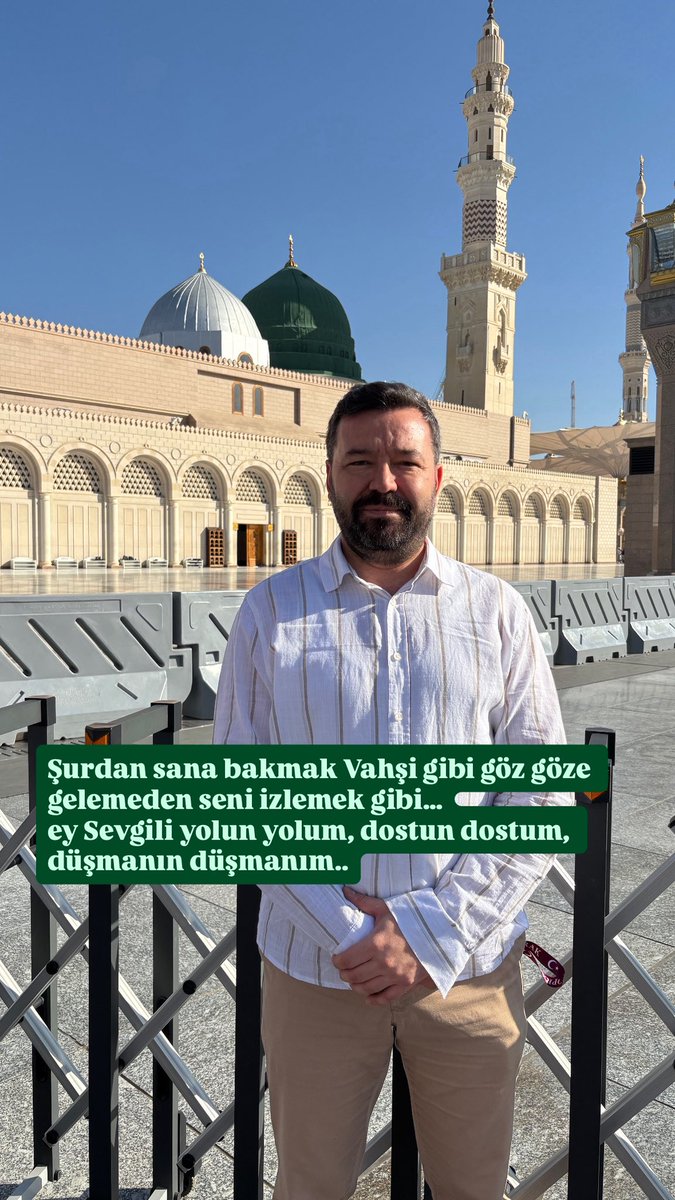 Şurdan sana bakmak Vahşi gibi göz göze gelemeden seni izlemek gibi…
ey Sevgili yolun yolum, dostun dostum, düşmanın düşmanım… #mevlidkandili