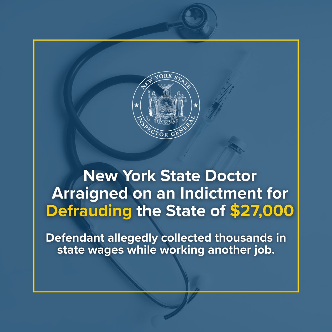 NYS Inspector General (@newyorkstateig) on Twitter photo “Fraud against the Office of Temporary and Disability Assistance is a crime against New Yorkers in need and against all taxpayers,” said Inspector General Lucy Lang.
Read more about our recent investigation in collaboration with <a href="/RocklandDA/">RocklandCountyDA</a> here: bit.ly/4mNAJr6 “Fraud against the Office of Temporary and Disability Assistance is a crime against New Yorkers in need and against all taxpayers,” said Inspector General Lucy Lang.
Read more about our recent investigation in collaboration with <a href="/RocklandDA/">RocklandCountyDA</a> here: bit.ly/4mNAJr6