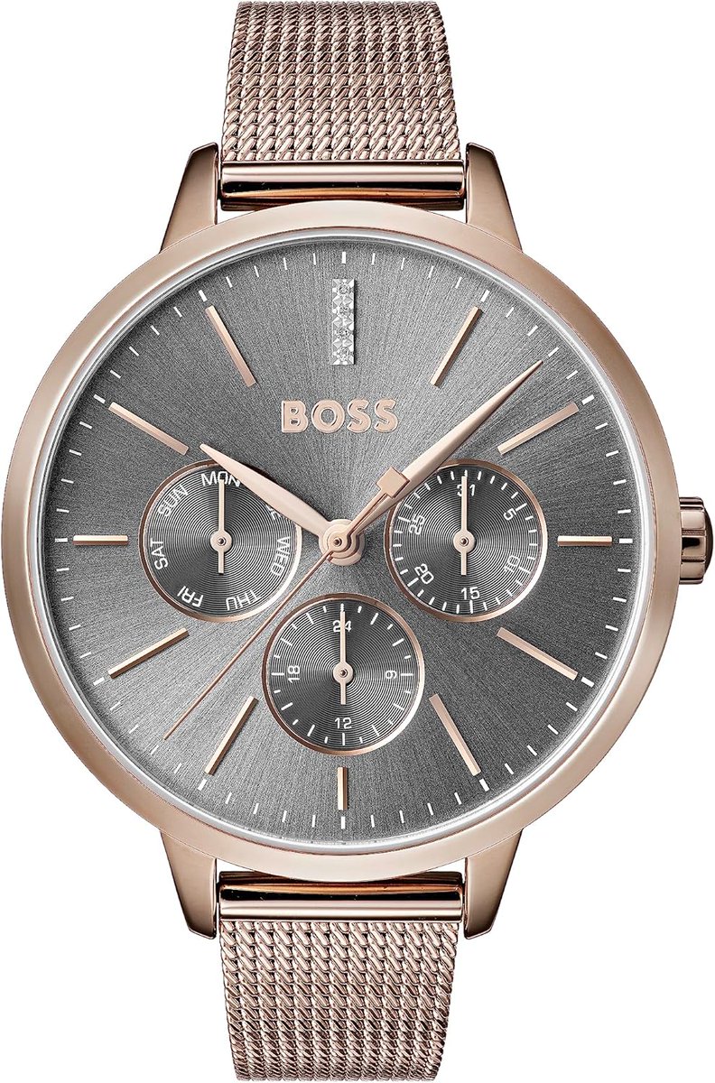 TimeFinderML's tweet image. 💎 Zeit für Eleganz!

Die BOSS Symphony Damen-Uhr – Multi-Zifferblatt, Quarzwerk &amp;amp; wahlweise Edelstahl- oder Lederarmband.
Stilvoll für jeden Anlass ⌚️✨

#BOSS #Damenmode #Uhren #Eleganz