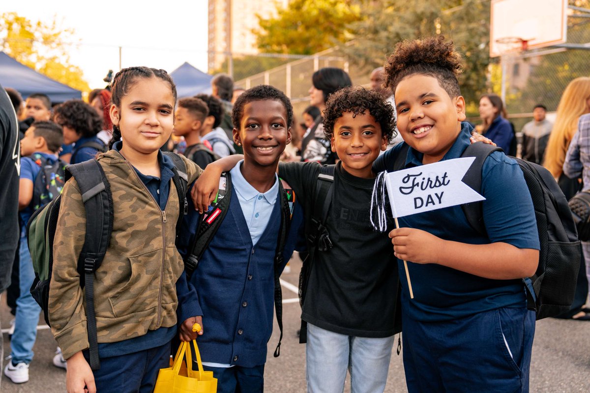 NYCSchools's tweet image. Tomorrow is the #FirstDayOfSchool! 🏫❤️

Sharpen your pencils, pack your backpacks, and get ready for a new school year!

We are thrilled to welcome our students #BackToSchool for an amazing year of learning and growth.
