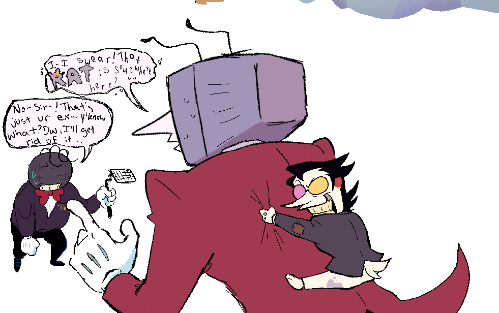 Ever since he moved to Castle town, Tenna constantly hears a rat scurrying about. Always out of sight but he can hear it...

#spamtenna (?)