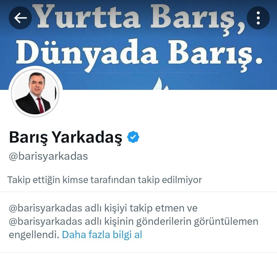 Barış Yarkadaş için 5 yıl önce en büyük Akp'lı diye twit attım ve beni engelledi o zaman.  <a href="/barisyarkadas/">Barış Yarkadaş</a> sen adam değilsin sadece kripto Akp'lisin..