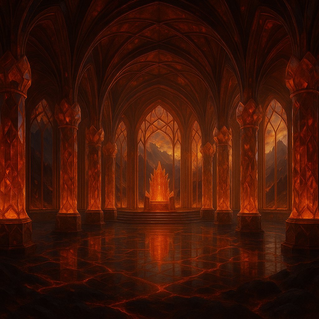 🔥 The Emberdome Awakens

From the heart of Solara Veldt, where molten rivers carve the land, rises a palace of fire-crystal domes.
The Fire Opal Mansion blazes eternal — its halls alive with inner flame, its crown gem burning like a captured sun.

The 24th Key has found its