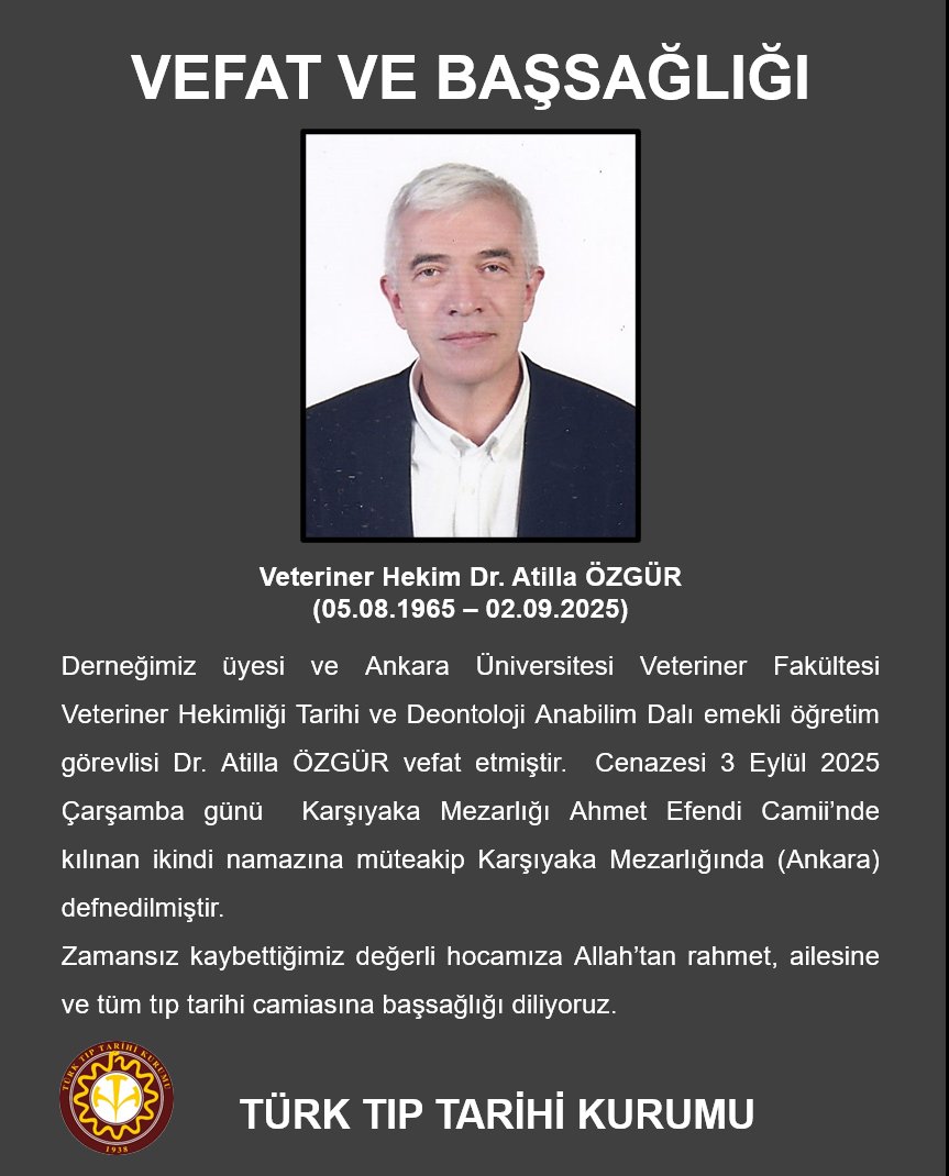 Türk Tıp Tarihi Kurumu (@turktiptarihi) on Twitter photo 