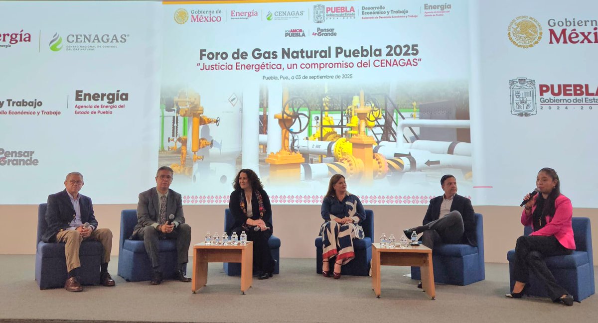 Agradecemos al <a href="/CENAGAS_mx/">CENAGAS</a>  y a <a href="/EnergiaPuebla/">Agencia de Energía del Estado de Puebla</a> la invitación al Foro “Justicia Energética, un compromiso del CENAGAS”, una oportunidad para dialogar sobre la importancia del #gasnatural como pilar de la #transiciónenergética sostenible.