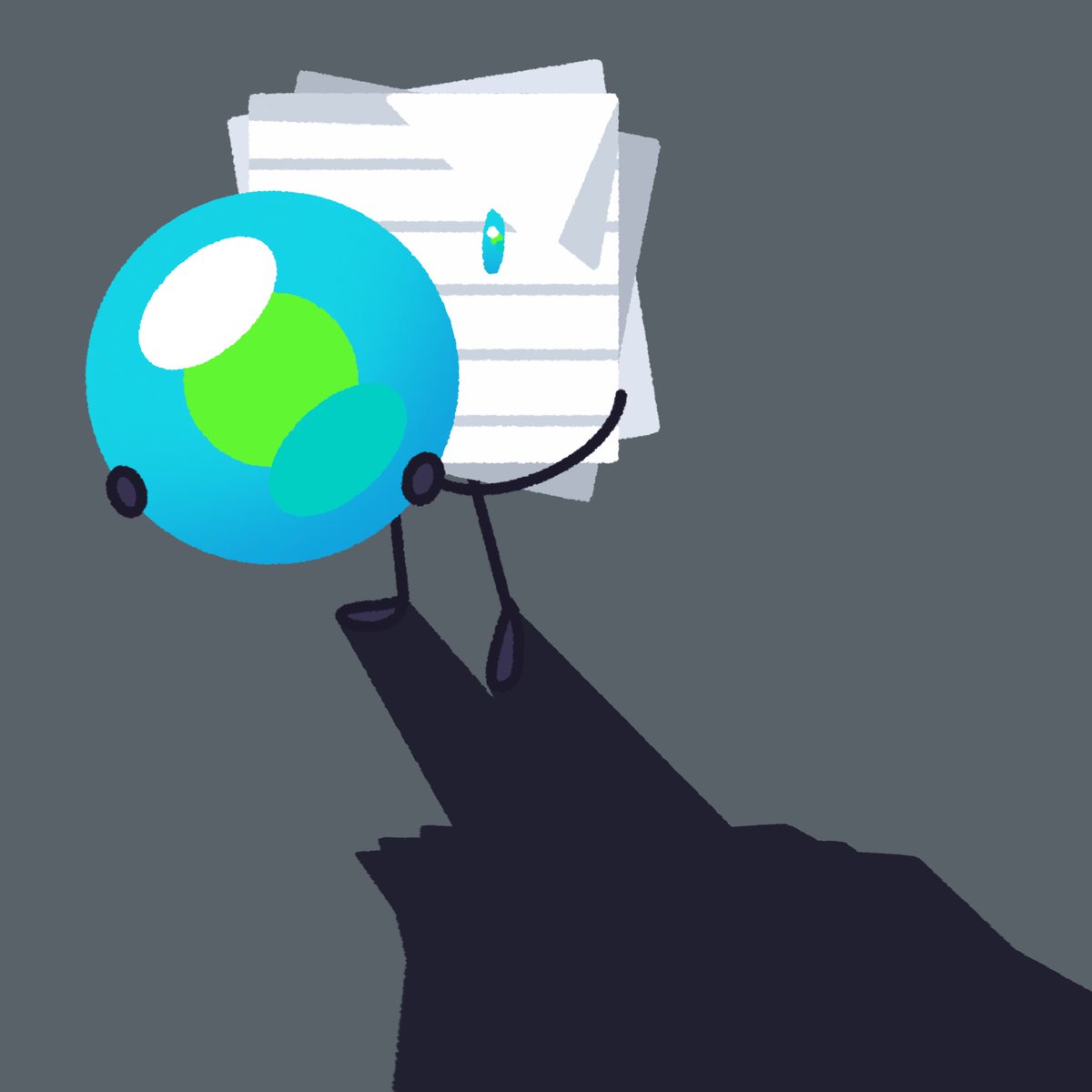#orbitosc
Evil Sticky au thing