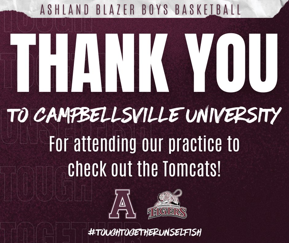 Tomcat Hoops (@tcathoops) on Twitter photo A huge thank you to <a href="/CvilleTigersMBB/">Campbellsville University Tigers Men’s Basketball</a> for coming to watch our guys WORK today! #TomcatHoops #ToughTogetherUnselfish A huge thank you to <a href="/CvilleTigersMBB/">Campbellsville University Tigers Men’s Basketball</a> for coming to watch our guys WORK today! #TomcatHoops #ToughTogetherUnselfish