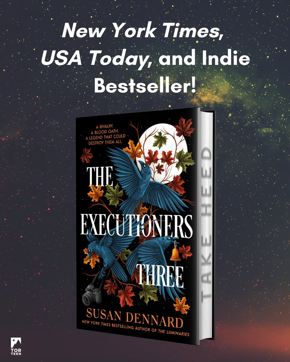 torteen's tweet photo. Congratulations to @stdennard! The Executioners Three is a New York Times, USA Today, &amp; Indie Bestseller!!🎉🐦‍⬛ https://t.co/BY2U6f7gJf