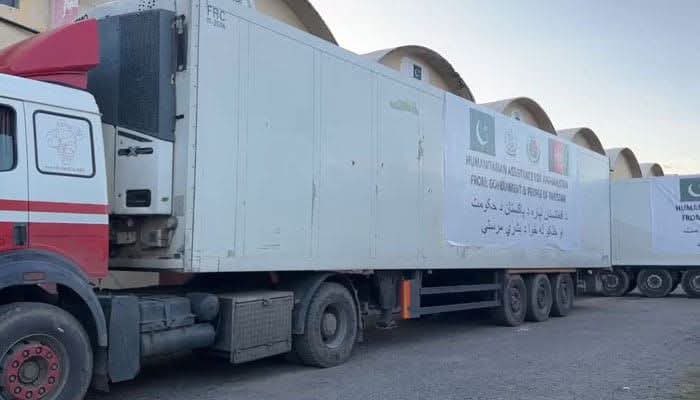 In the wake of the devastating earthquakes in Afghanistan, the Government of Pakistan has dispatched 105 tons of humanitarian relief assistance to the affected areas. The consignment comprises essential food items, medicines, tents, blankets, and bubble mats to support those in