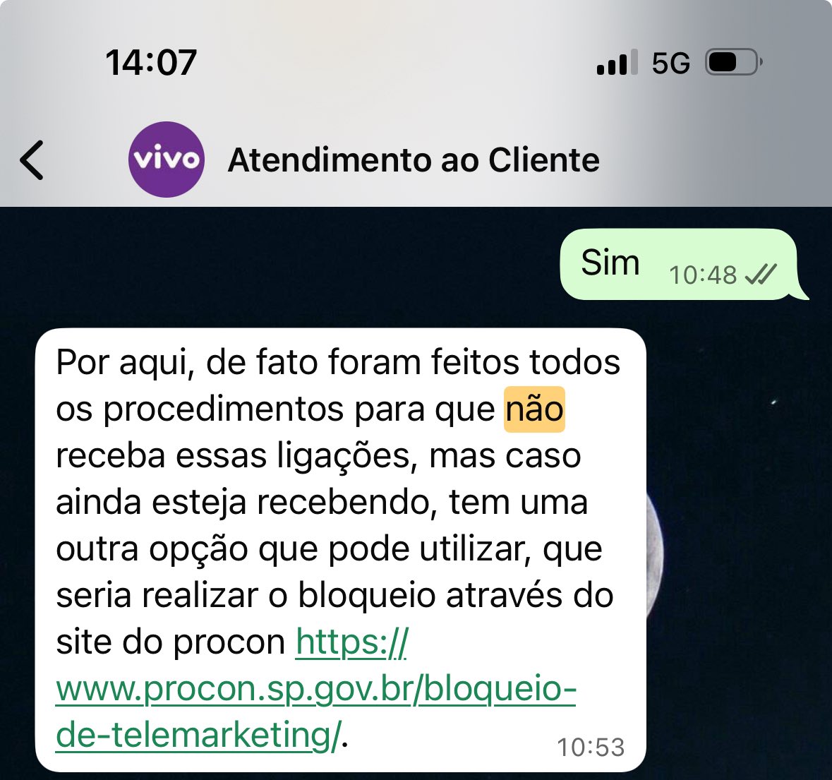 fbuffolo's tweet photo. @vivobr MENTIRA! no privado vocês dizem que não sabem como resolver o meu problema e as ligações continuam acontecendo TODOS OS DIAS. https://t.co/2I0CMru33m