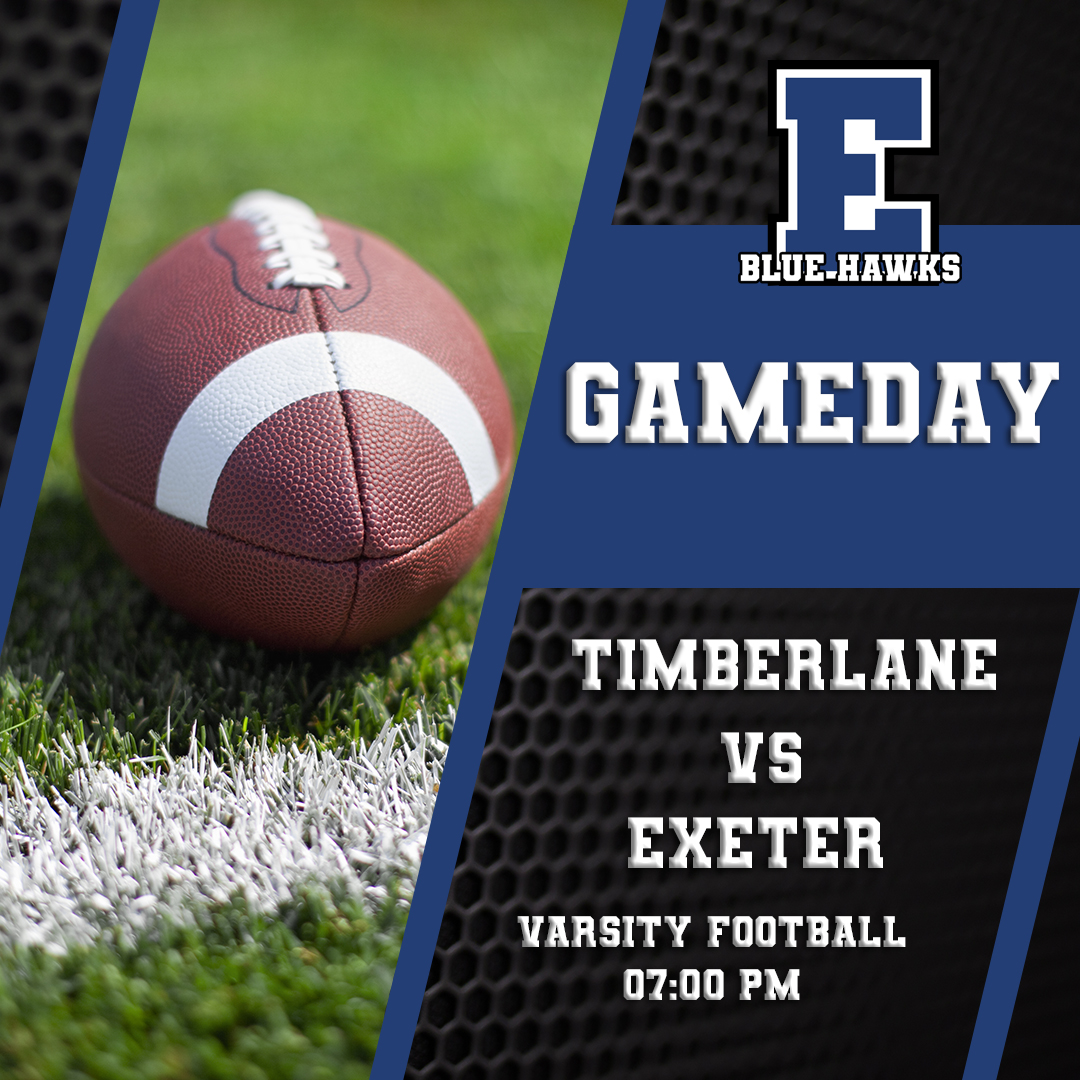 NHIAA Football | Timberlane at Exeter (D1) at 07:00 PM
Watch it Live on YouTube, youtube.com/@BlueHawkMedia… or listen on 98.7 Frank FM