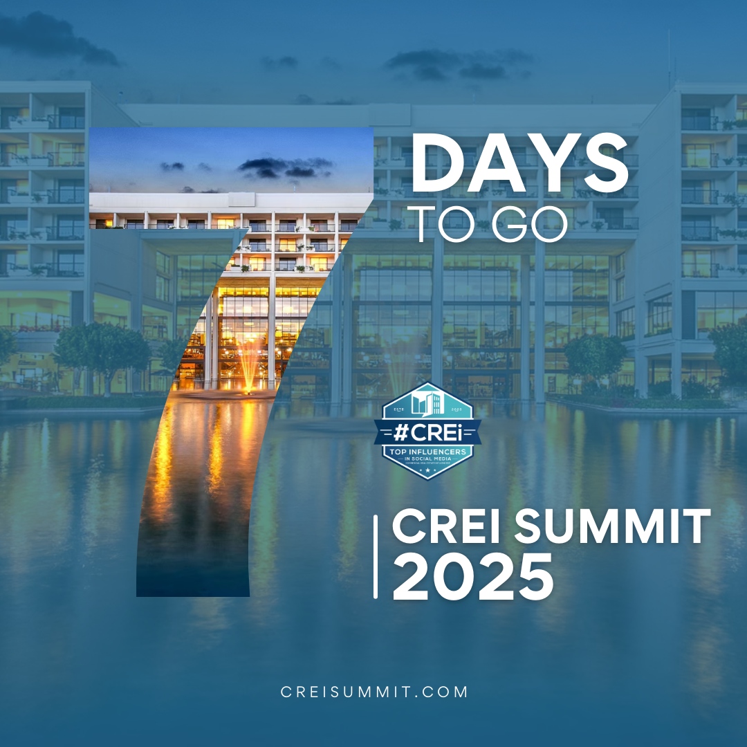 ⏳ The countdown is ON—just 7 days until the 2025 #CREiSummit! 🌴
Join us Sept 10–12 at JW Marriott Desert Springs for powerful networking, game-changing insights &amp; unforgettable moments in the desert oasis.
📅 Mark your calendar—the future of CRE starts here.
#cre #realestate