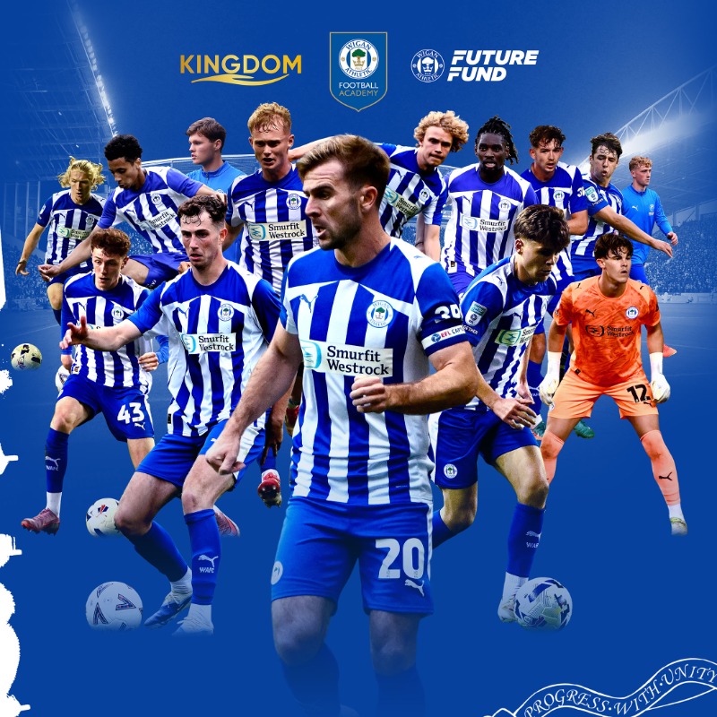 LaticsOfficial's tweet photo. 1️⃣4️⃣ Kingdom @Latics_Academy graduates featured for the first-team last night - and eight of those players made their professional debuts for the Football Club! 💙

Outstanding! 👏

#wafc 🔵⚪️