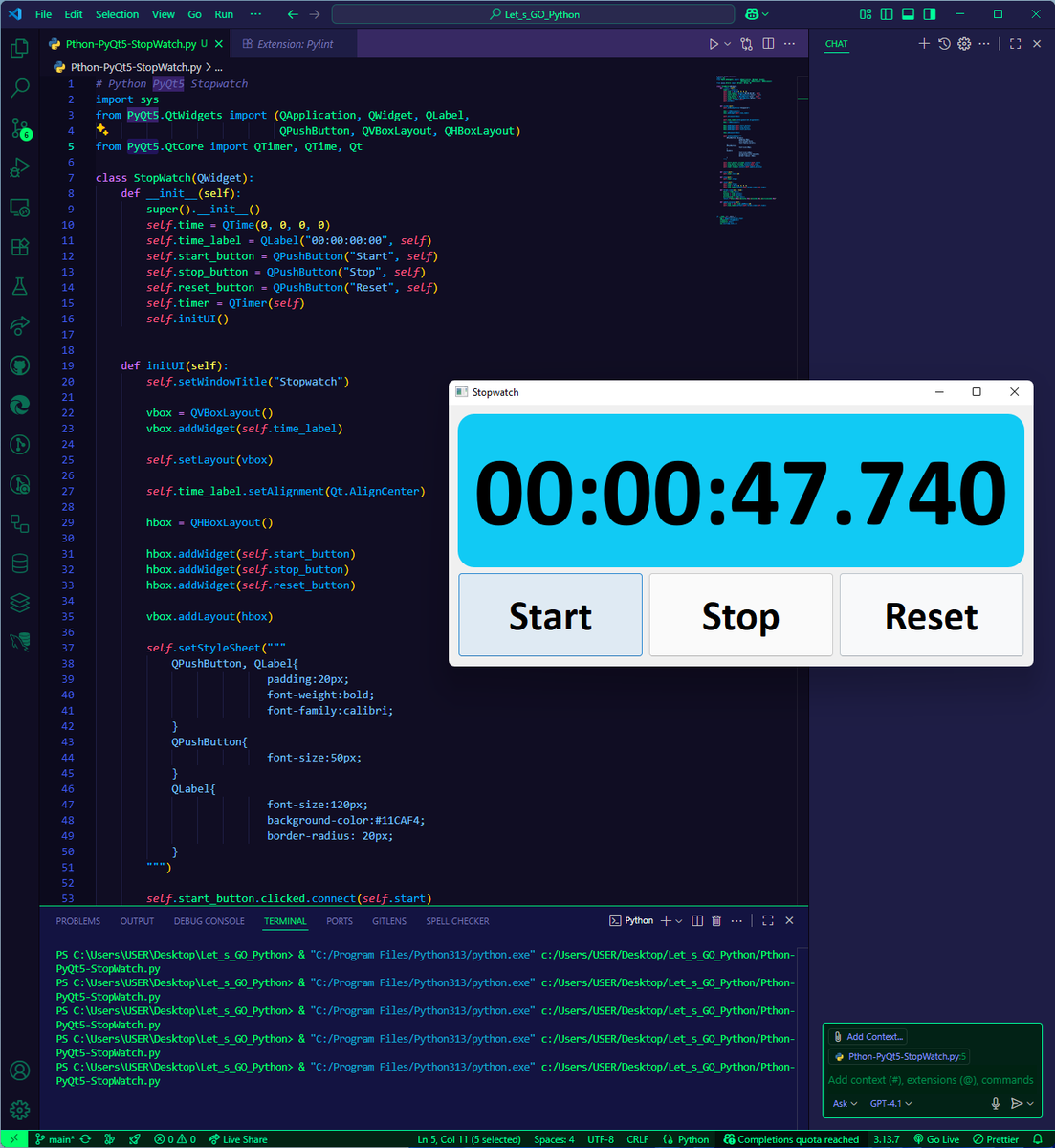 imman_tech1's tweet image. Just created a digital clock widget with Python and the PyQt5 library! ⏰
It's amazing how powerful these tools are for building clean, functional desktop apps. What do you think of the design?
Let me know in the comments, and feel free to share your own projects!
#Python #PyQt5