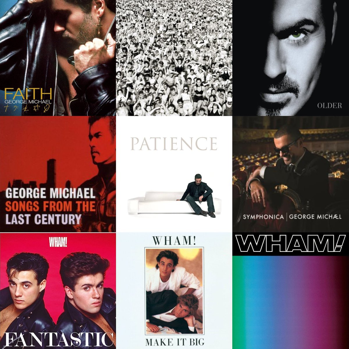 the entire George Michael &amp; Wham! discography ❤️