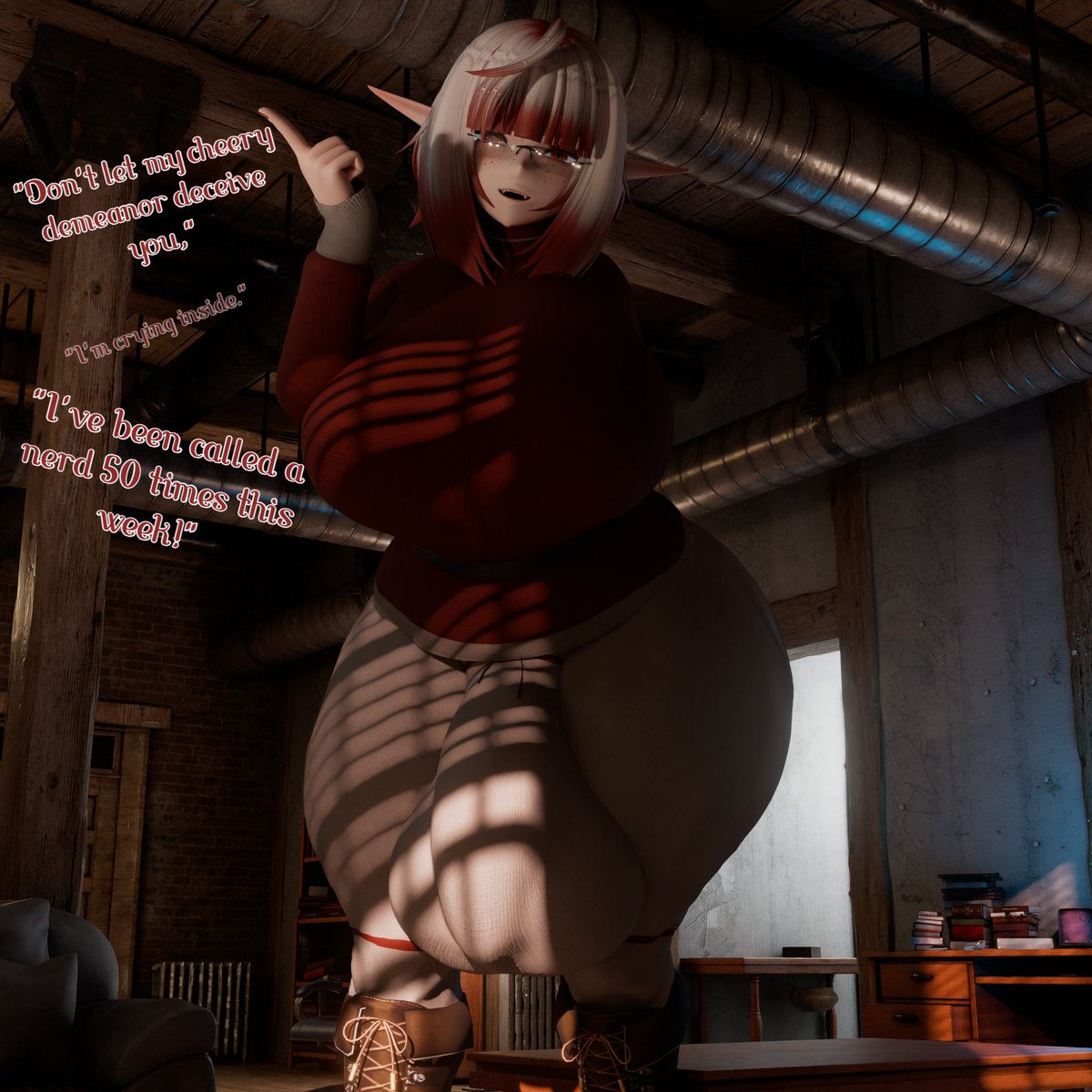 #Futa #Futanari #Elf 
You might be wondering where I vanished to for the past two weeks! 

College. (Help.)