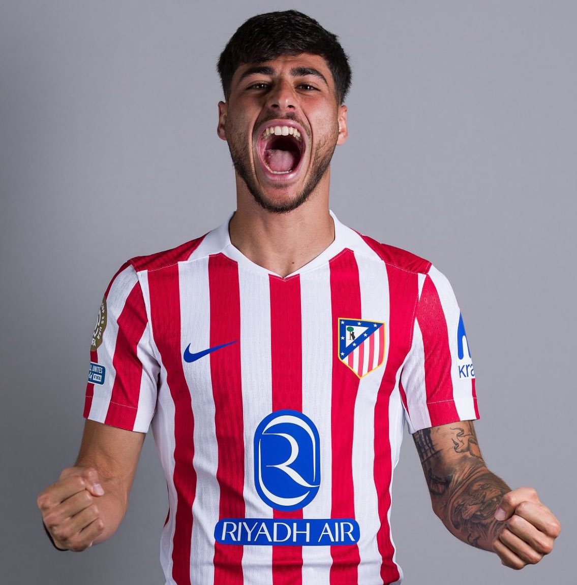 atletiuniverse's tweet image. ‼️ According to UEFA, Carlos Martín will wear the number 12 shirt for Atlético Madrid this season, while Nico González will wear number 23.