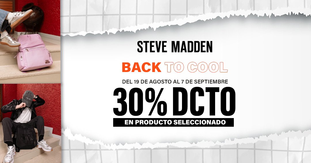 La vuelta a clases nunca se vio tan bien…👟
¡Aprovecha el Back to Cool en <a href="/SteveMaddenMX/">SteveMaddenMX</a> y renueva tu look!

#Andamar