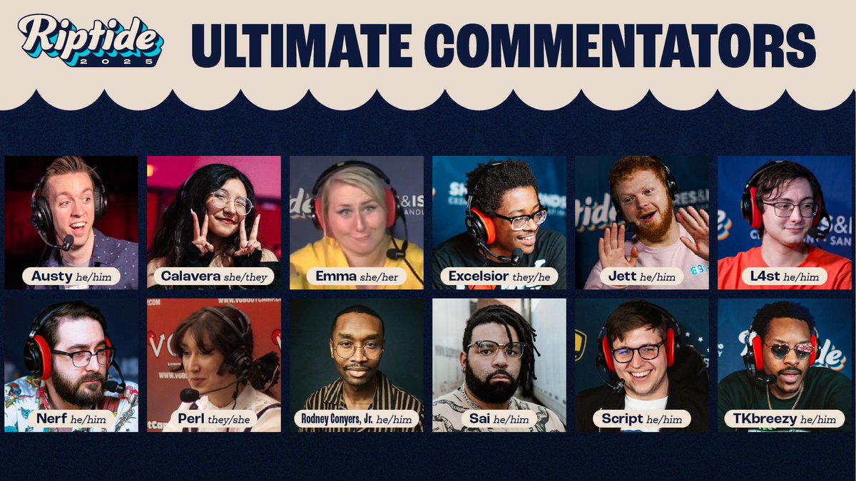 🗣️Meet your Super Smash Bros. Ultimate Casters!

Catch them and all the Ultimate action this weekend on twitch.tv/vgbootcamp, twitch.tv/vgbootcamp2, twitch.tv/vgbootcamp3, with Top 8 on twitch.tv/btssmash Sunday!