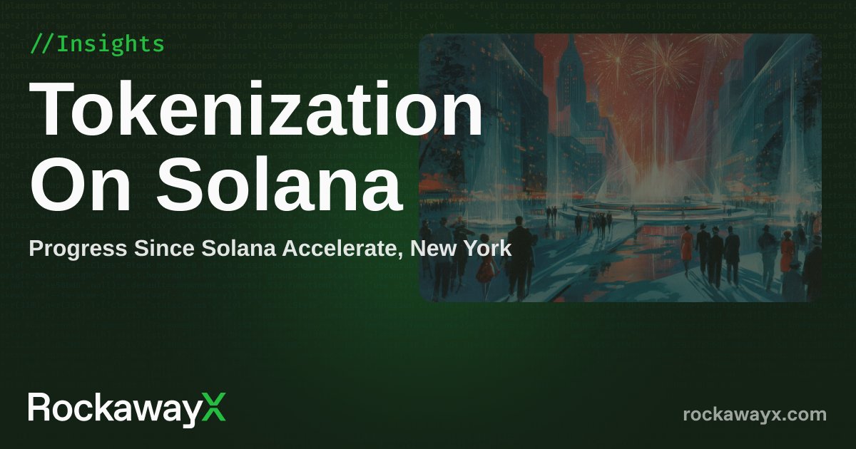 Solana isn’t catching up anymore.

It’s the clear frontrunner to become the internet’s financial infrastructure.

Our research, insights from ecosystem builders, and what’s next 👇
rockawayx.com/insights/solan…