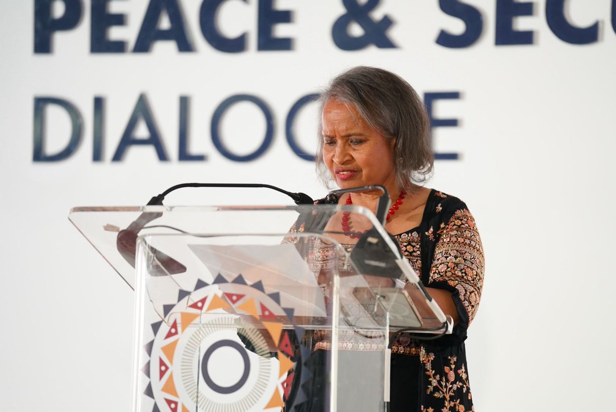 <a href="/GJFras/">Geraldine J Moleketi</a>, the chairperson of the Thabo Mbeki Foundation, has opened the dialogue:

"This year’s dialogue aims to identify pathways to peace for the Democratic Republic of Congo (DRC) and to prevent and counter the spread of violent extremism in Mozambique and elsewhere in the