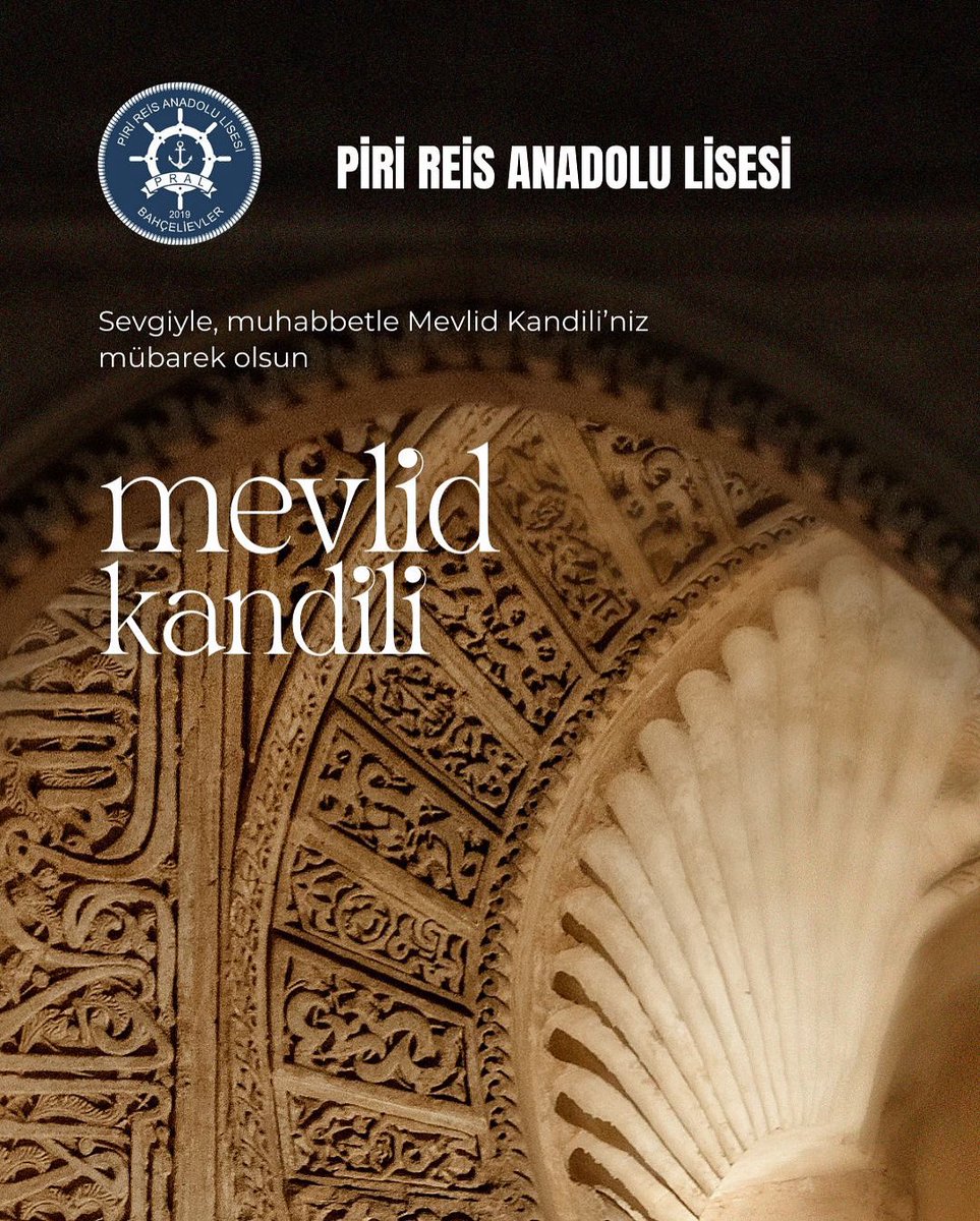 🌙 Mevlid Kandilimiz Mübarek Olsun 🌙

Âlemlere rahmet olarak gönderilen Sevgili Peygamberimizin doğumunu idrak ettiğimiz bu mübarek gecede, öğrencilerimize, öğretmenlerimize ve velilerimize sağlık, huzur ve hayırlar diliyorum.

Durmuş ÇELİKTEN
Okul Müdürü