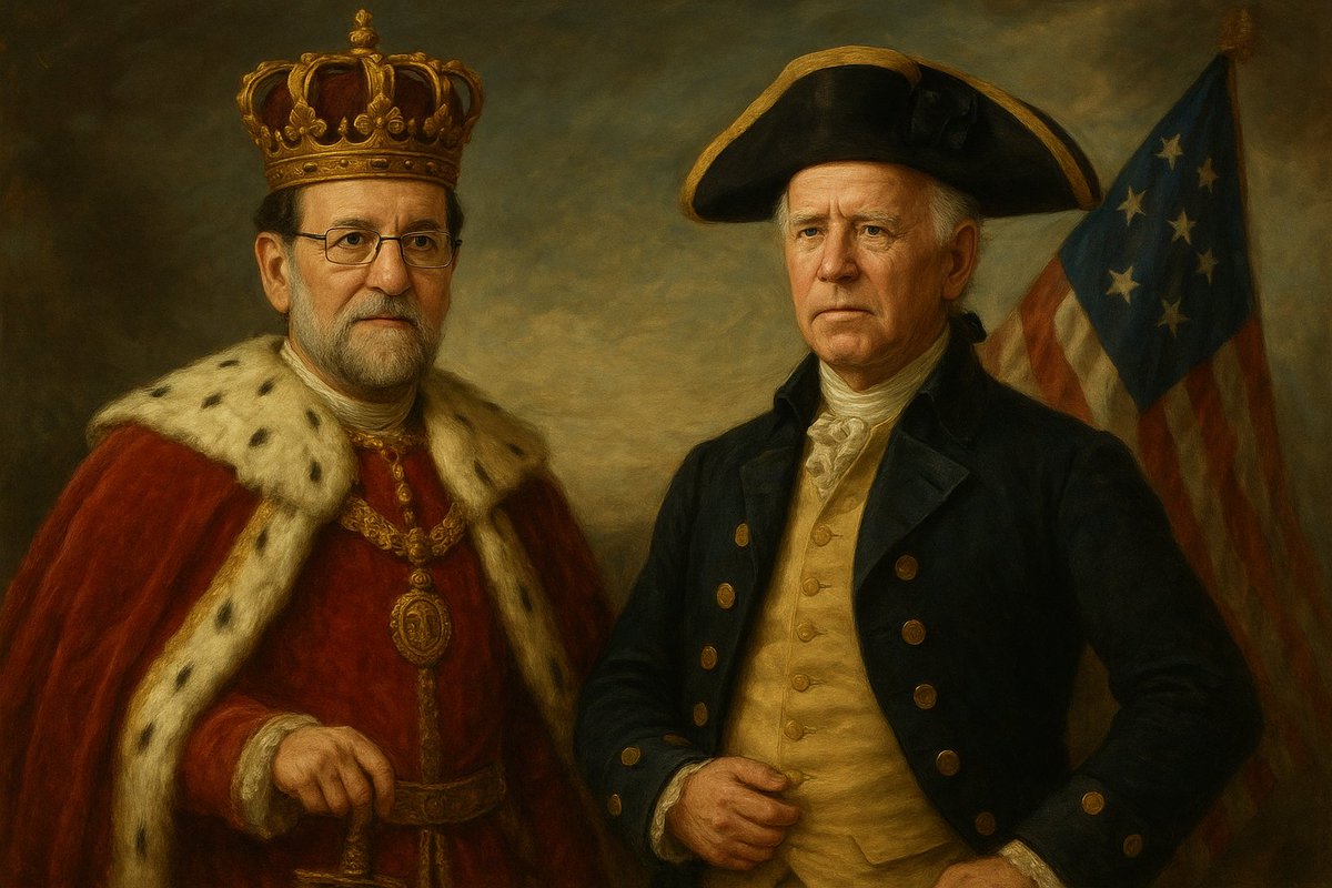 BaldObjector's tweet image. les diré a mis hijos que estos dos eran George Wahington y Carlos III.