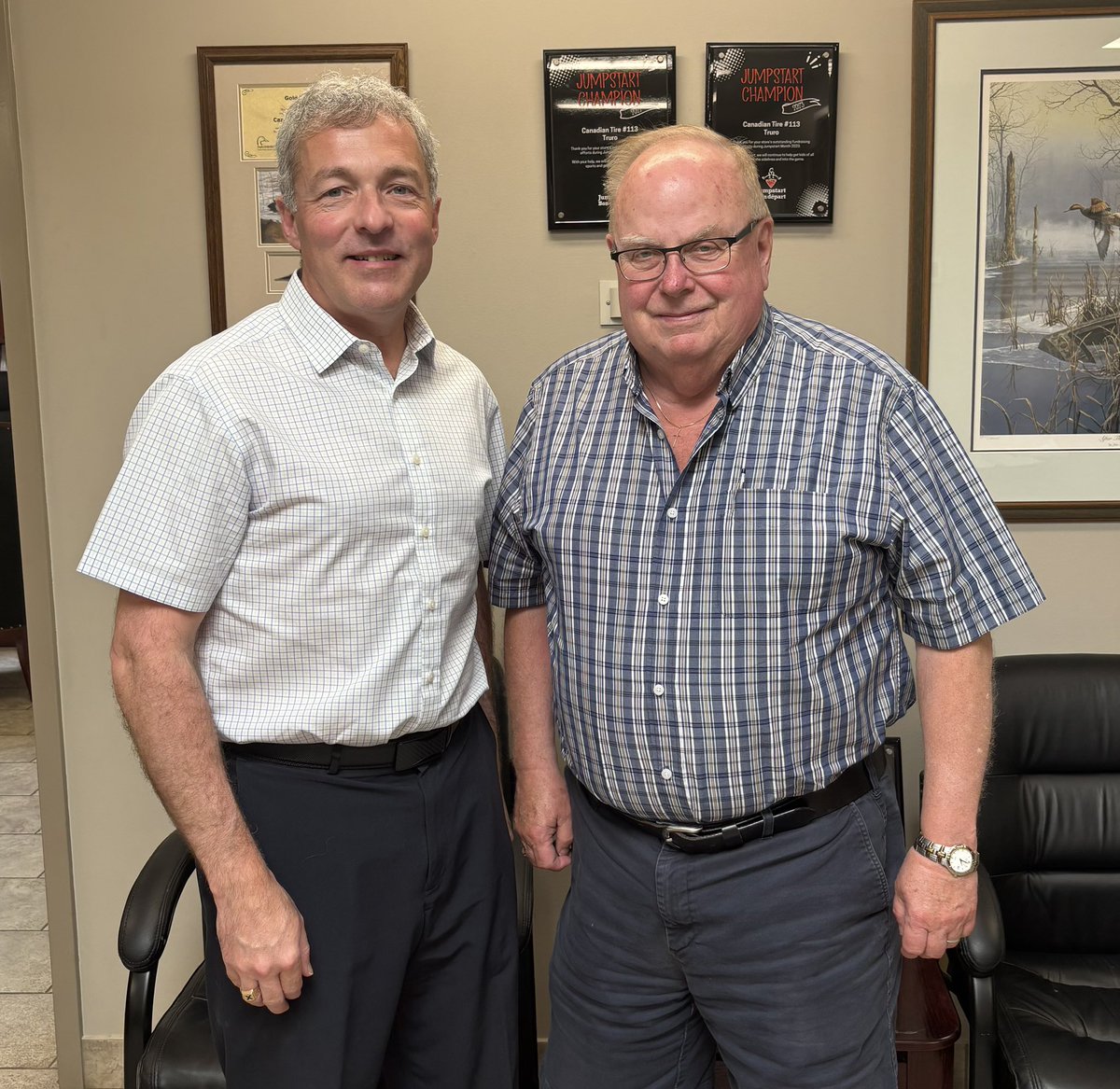 Great meeting today in Truro - the Hub of Nova Scotia - with #RCC member Bart Hinz. As the Assoc Dealer <a href="/CanadianTire/">Canadian Tire</a>, Truro, we chatted about <a href="/RetailCouncil/">Retail Council of Canada</a> of Canada’s ongoing advocacy related to the organized retail crime &amp; upcoming envir stewardship progs.