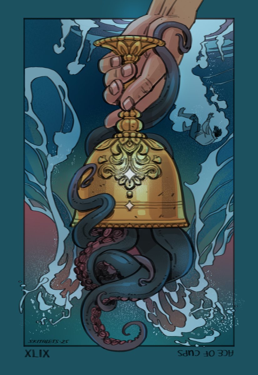 XLIX Ace of Cups
#tarotart