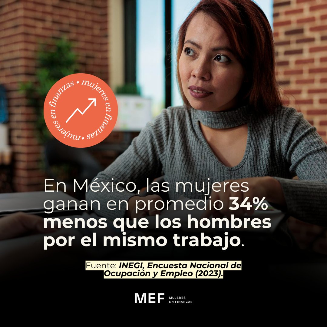 La brecha salarial limita el crecimiento de millones de mujeres en México, afectando su seguridad económica y la de sus familias. 💡 Súmate a la Comunidad Digital de Mujeres en Finanzas: ah42vwgksx6.typeform.com/to/TdXddvzd

#LiderazgoFemenino #MujeresEnFinanzas #EquidadDeGénero #MEF