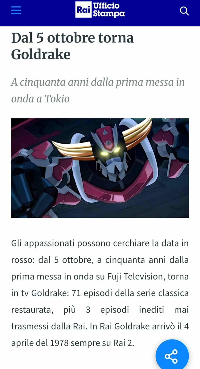 #goldrake #uforobotgoldrake #uforobotgrendizer #news #BreakingNews‌