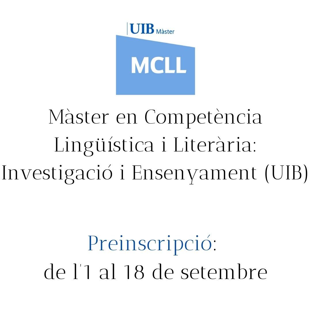 Departament de Filologia Catalana (UIB) tweet media