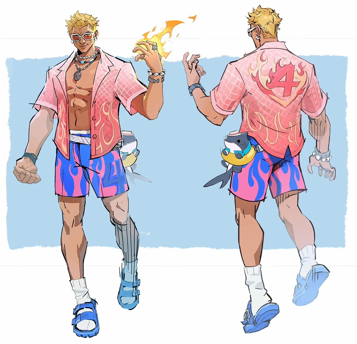 mmmmmmmmiller's tweet image. ‼️ HUMAN TORCH SUMMER SPECIAL SWIMSUIT SKIN

Today's Season 4 Dev Vision confirmed that the Human Torch's Swimsuit Special costume is coming to #MarvelRivals as part of Wave 2 on Thursday, September 18th.